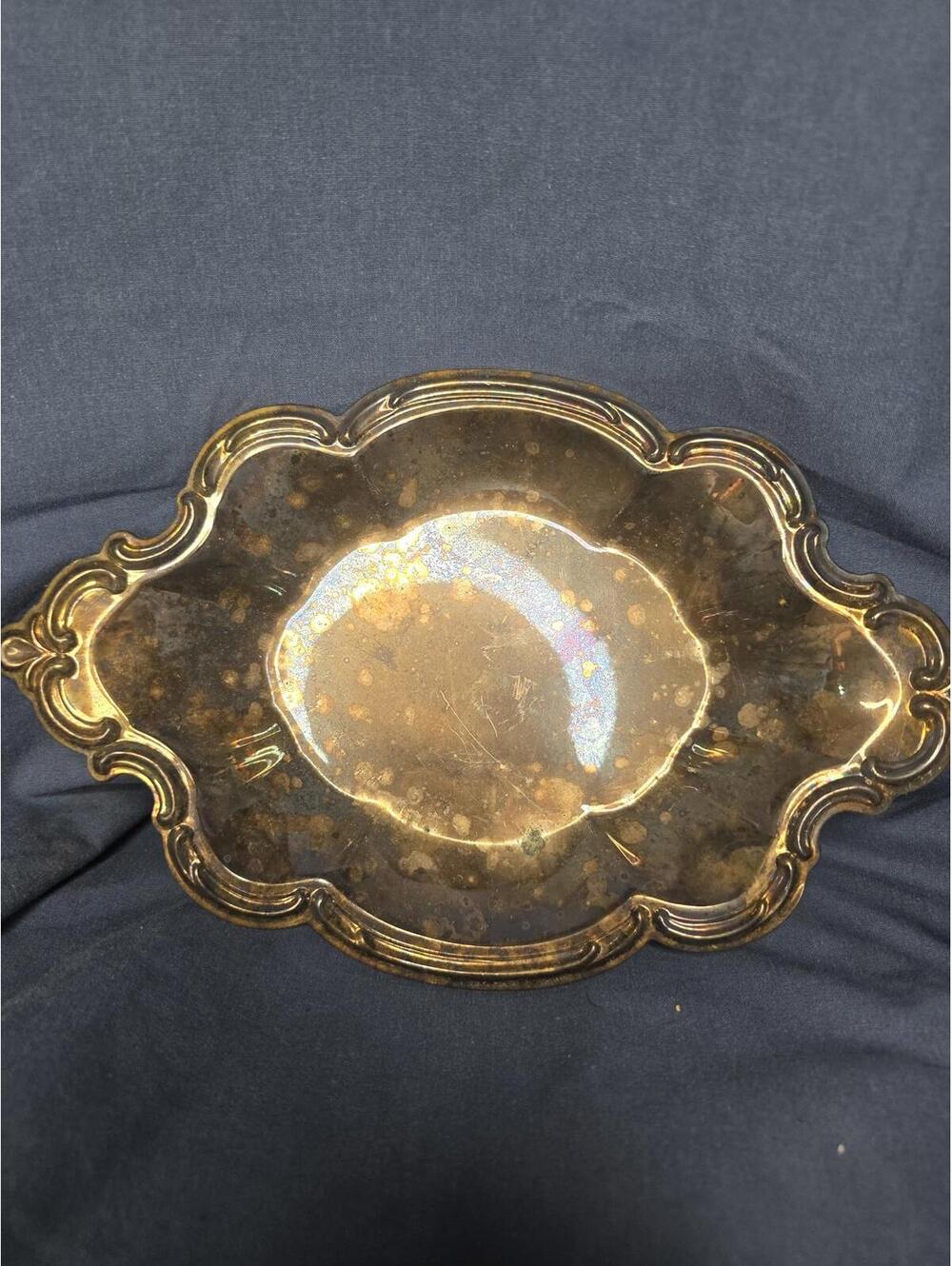 International Silver Co. Wakefield 9.5” x 6.25” Silverplate Trinket Candy Dish